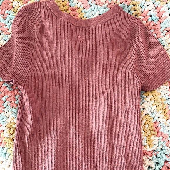 VICTORIA SECRET RIBBED FITTED SHIRT - Picture 2 of 2